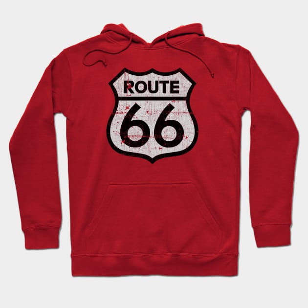 Vintage Route 66 Hoodie by OniSide